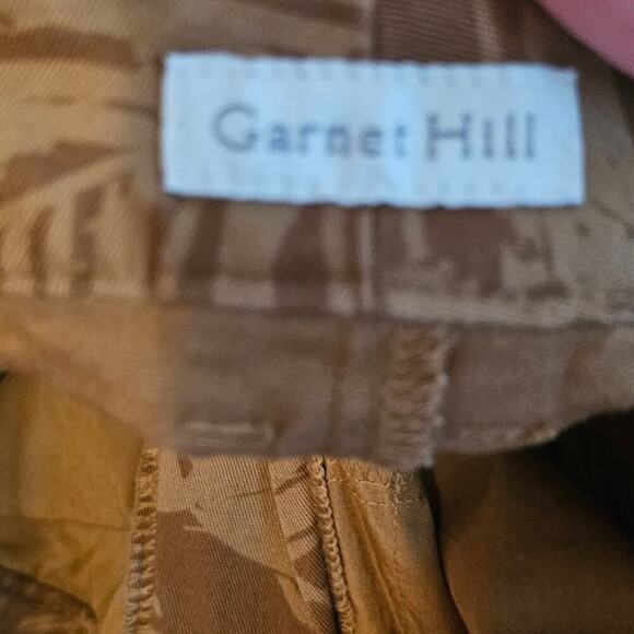 Garnet Hill Women's Salt Washed Chino Shorts Beachwood Palm Brown Sz 10 Medium - Picture 10 of 10